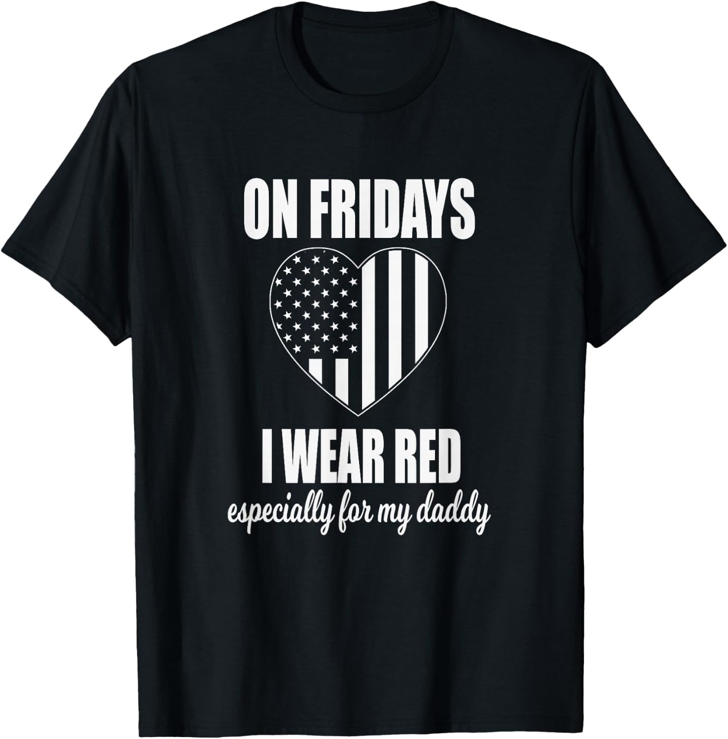 Deployed Daddy - Red Friday Military Kids T-Shirt - T-Shirt | Black