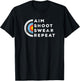 Aim Shoot Swear Repeat Archery Costume Archer Gift Archery T-Shirt - T-Shirt | Black