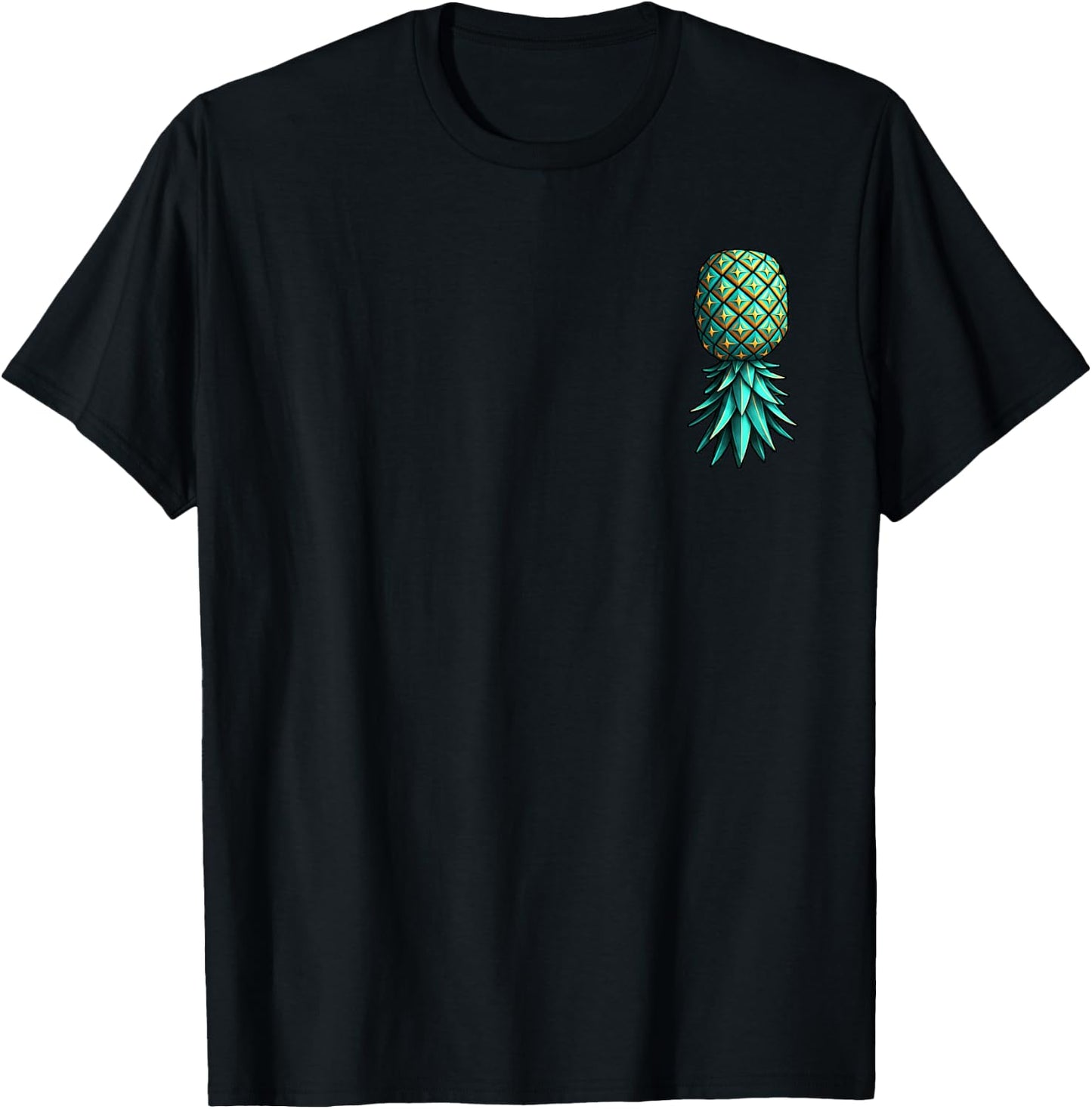 Secret Order - Upside Down Pineapple Alternative Lifestyle T-Shirt - T-Shirt | Black