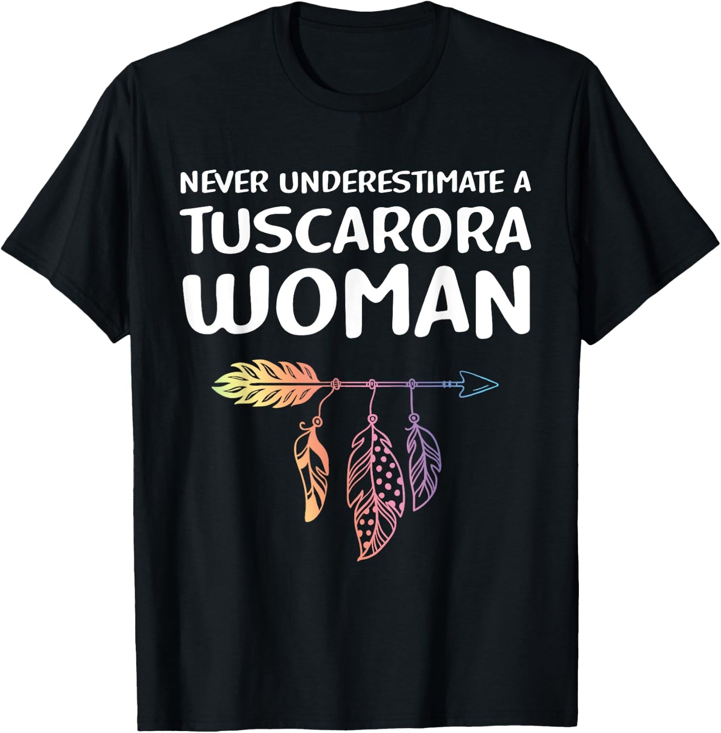 Indigenous People Native American Tuscarora Woman T-Shirt - T-Shirt | Black