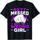 Rett Messed With The Wrong Girl Rett Syndrome Warrior T-Shirt - T-Shirt | Black