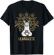 Llamaste Yoga Gift Women Kids Lover Llama Yoga T-Shirt - T-Shirt | Black
