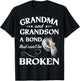 Trendy Coloring Grandma and Grandson A Bond That Can't Be Broken ,Black,Small T-Shirt - T-Shirt | Black