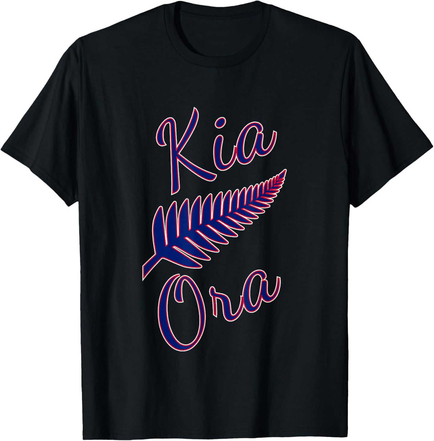 Kia Ora Maori Greeting New Zealand Pride Silver Fern Travel T-Shirt - T-Shirt | Black