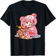Gloomy Bear The Naughty Grizzly Junk Food Feast Anime T-Shirt - T-Shirt | Black