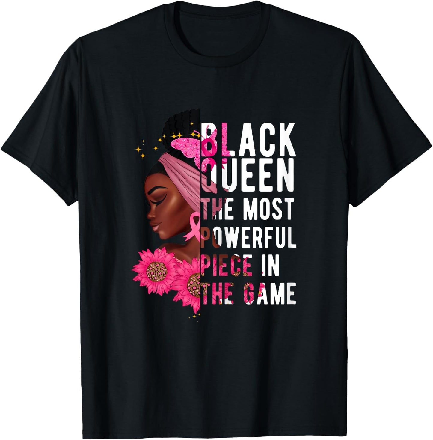 Black Queen The Most Powerful Piece In The Game Afro Women T-Shirt - T-Shirt | Black