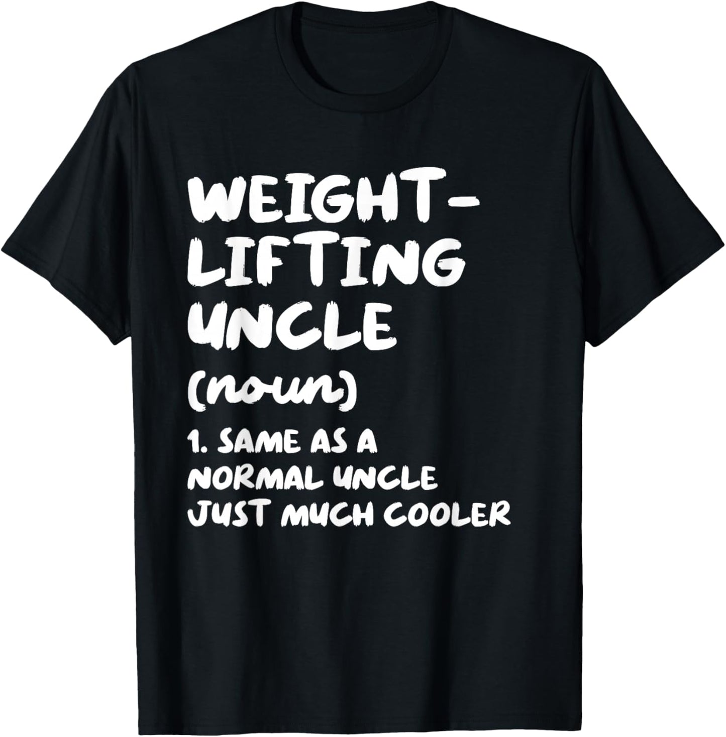 Weightlifting Uncle Definition Funny Sports T-Shirt - T-Shirt | Black