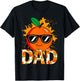 Dad of The Little Cutie Baby Shower Orange 1st Birthday T-Shirt - T-Shirt | Black