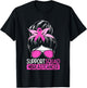Support Squad Messy Bun Pink Warrior Breast Cancer Awareness T-Shirt - T-Shirt | Black