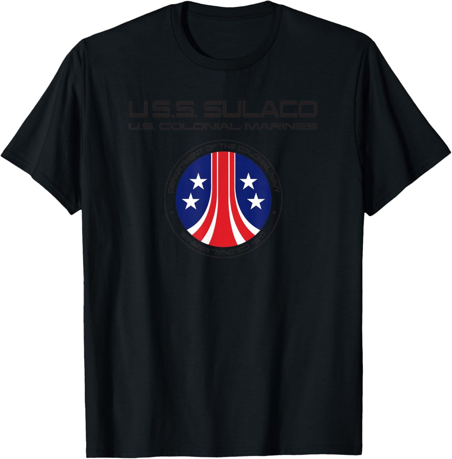Aliens U.S.S. Sulaco U.S. Colonial Marines T-Shirt - T-Shirt | Black
