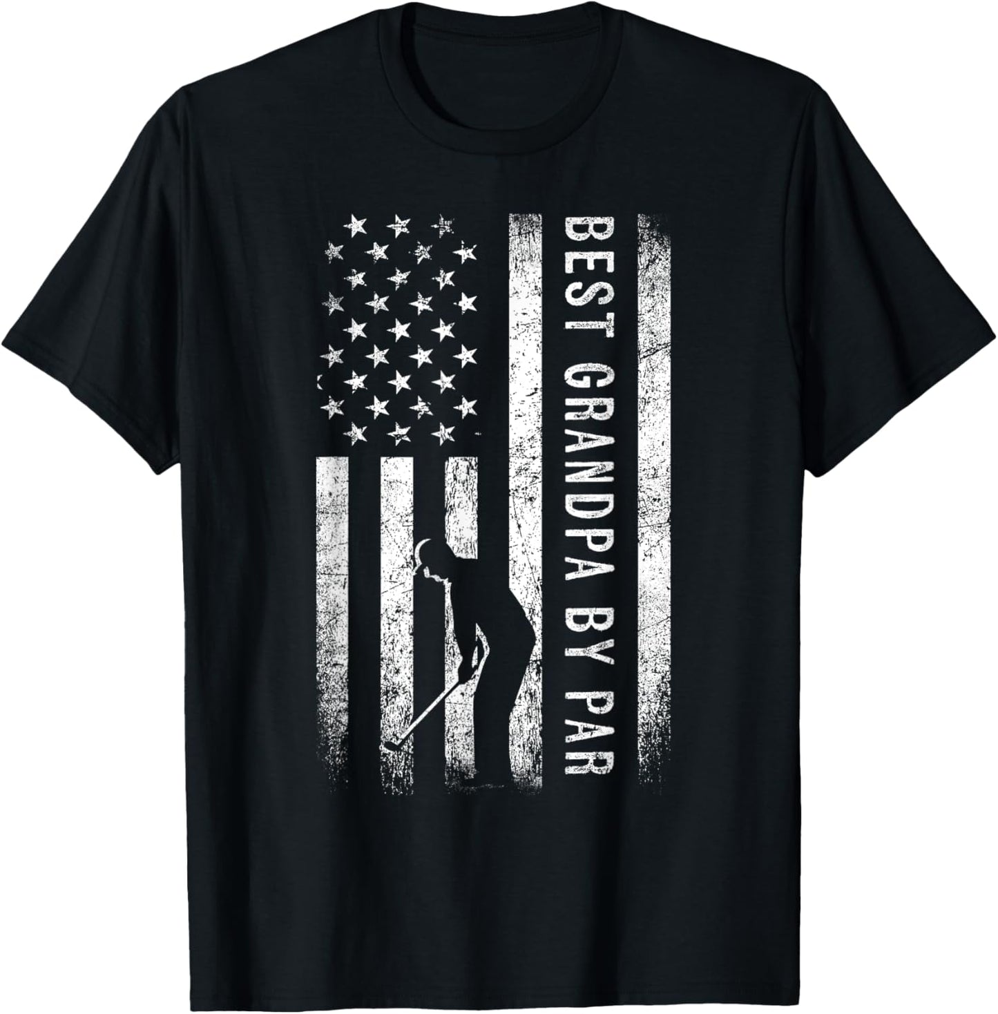 Best Grandpa By Par Golfing Gifts Grandpa Father's Day Golf T-Shirt - T-Shirt | Black