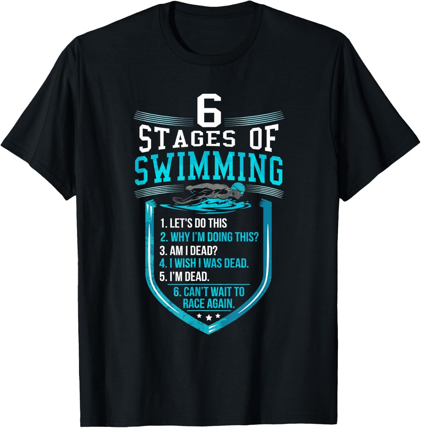 Gifts For Swimmers Swim Team Swimming Funny Swimmers T-Shirt - T-Shirt | Black