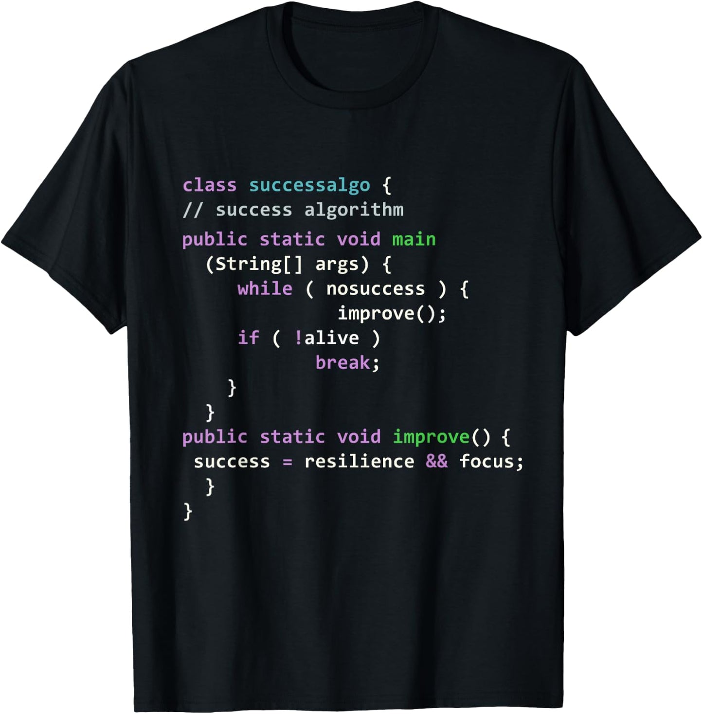 Java Programming Java Success Algorithm Java Programmer T-Shirt - T-Shirt | Black