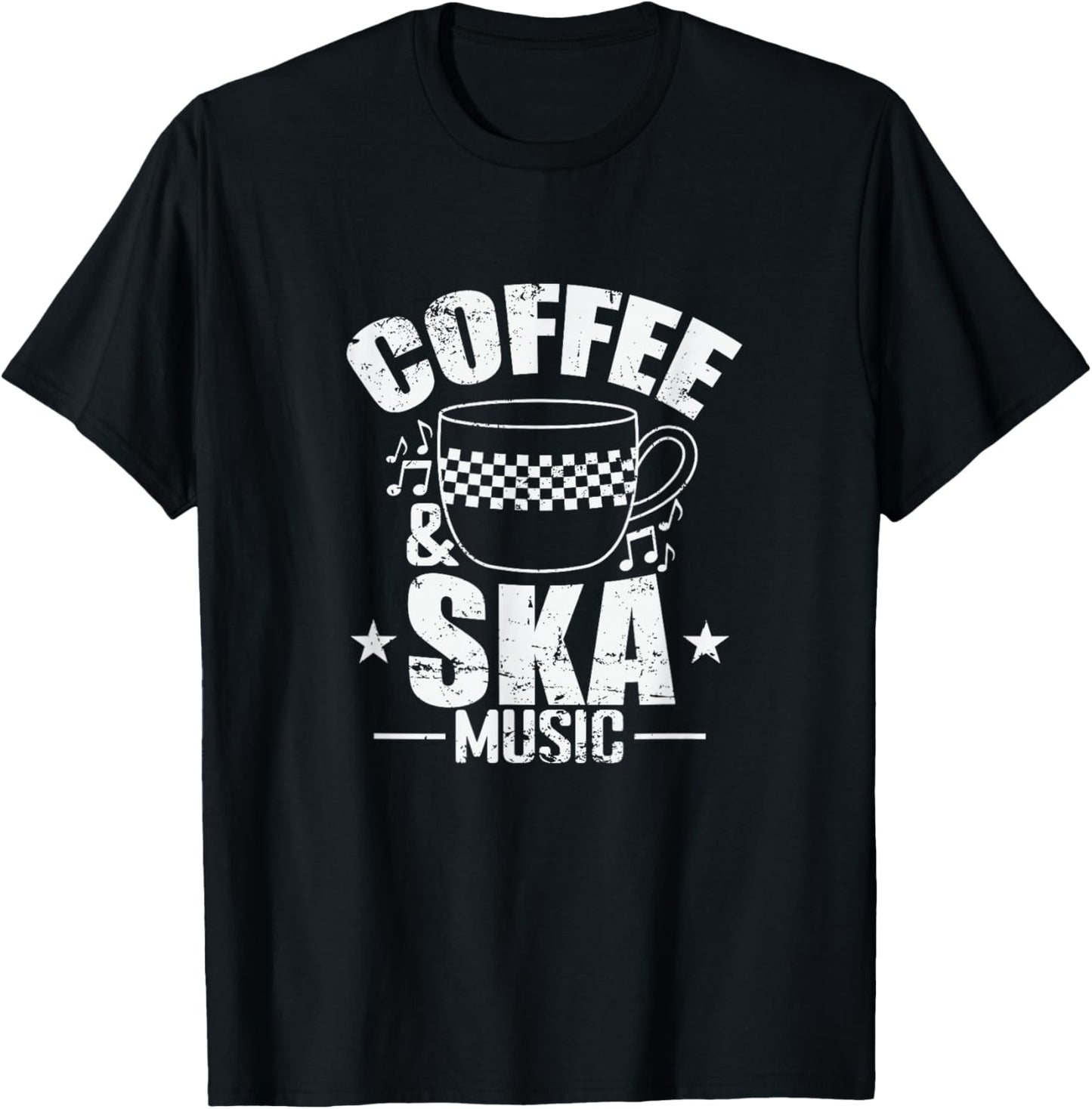Coffee and Ska Music T-Shirt - T-Shirt | Black