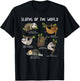 Kids Youth Boys Sloth Animal Design Themed - Types of Sloths T-Shirt - T-Shirt | Black
