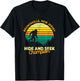 Retro Branchville, New Jersey Big foot Souvenir T-Shirt - T-Shirt | Black