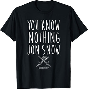 Game of Thrones You Know Nothing T-Shirt - T-Shirt | Black