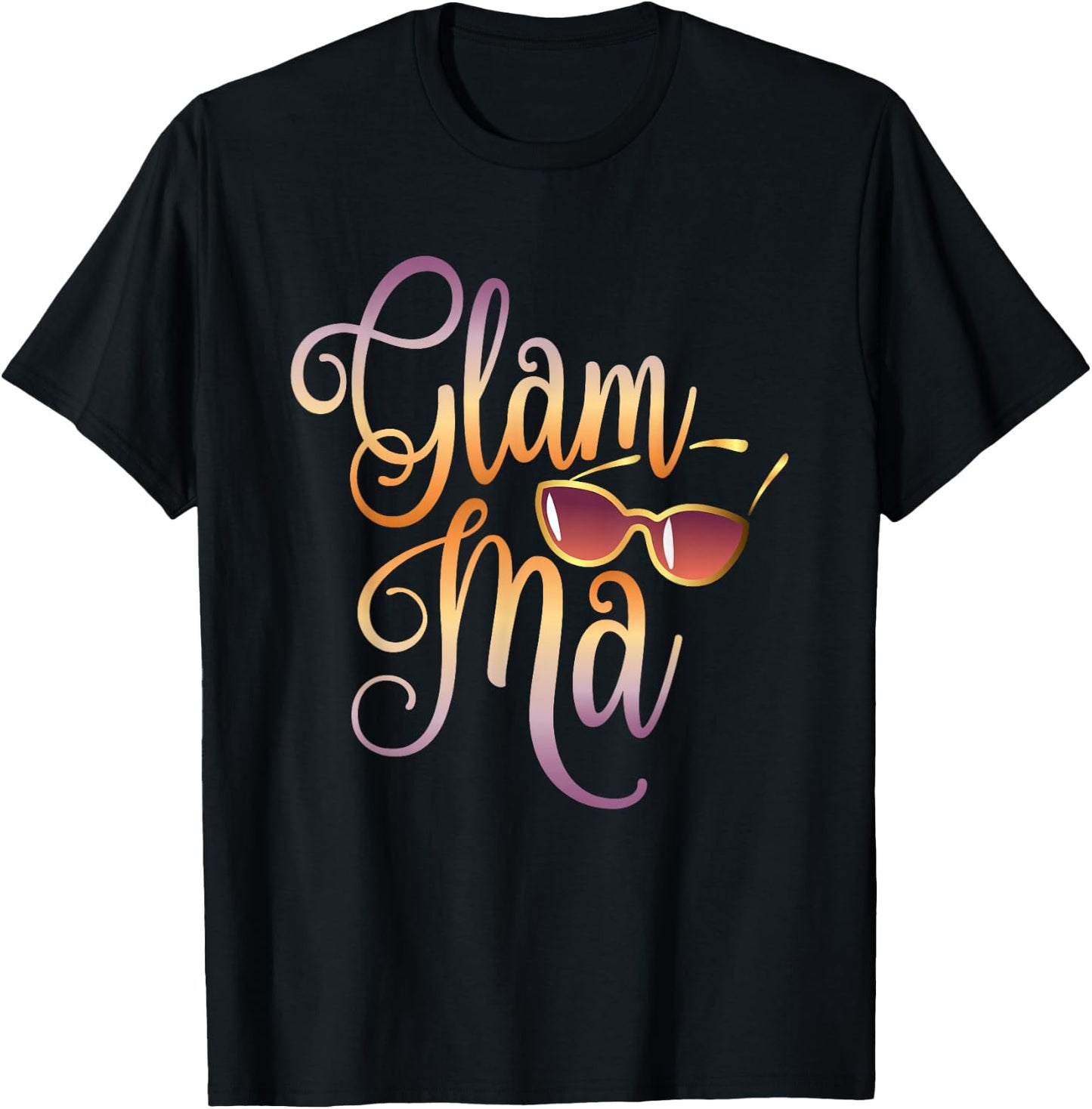 Glamma Grandma Fashion Glamma Sunglasses Gift T - Shirt T-Shirt - T-Shirt | Black
