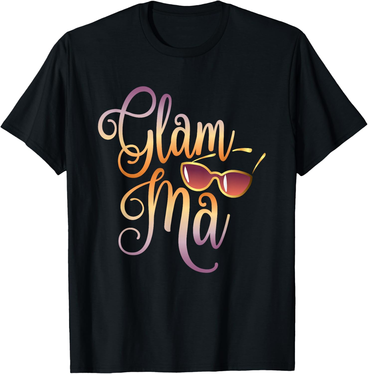 Glamma Grandma Fashion Glamma Sunglasses Gift T - Shirt T-Shirt - T-Shirt | Black