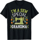 Sewing Quilting Grandma Seamstress Fabric Thread Sewer T-Shirt - T-Shirt | Black