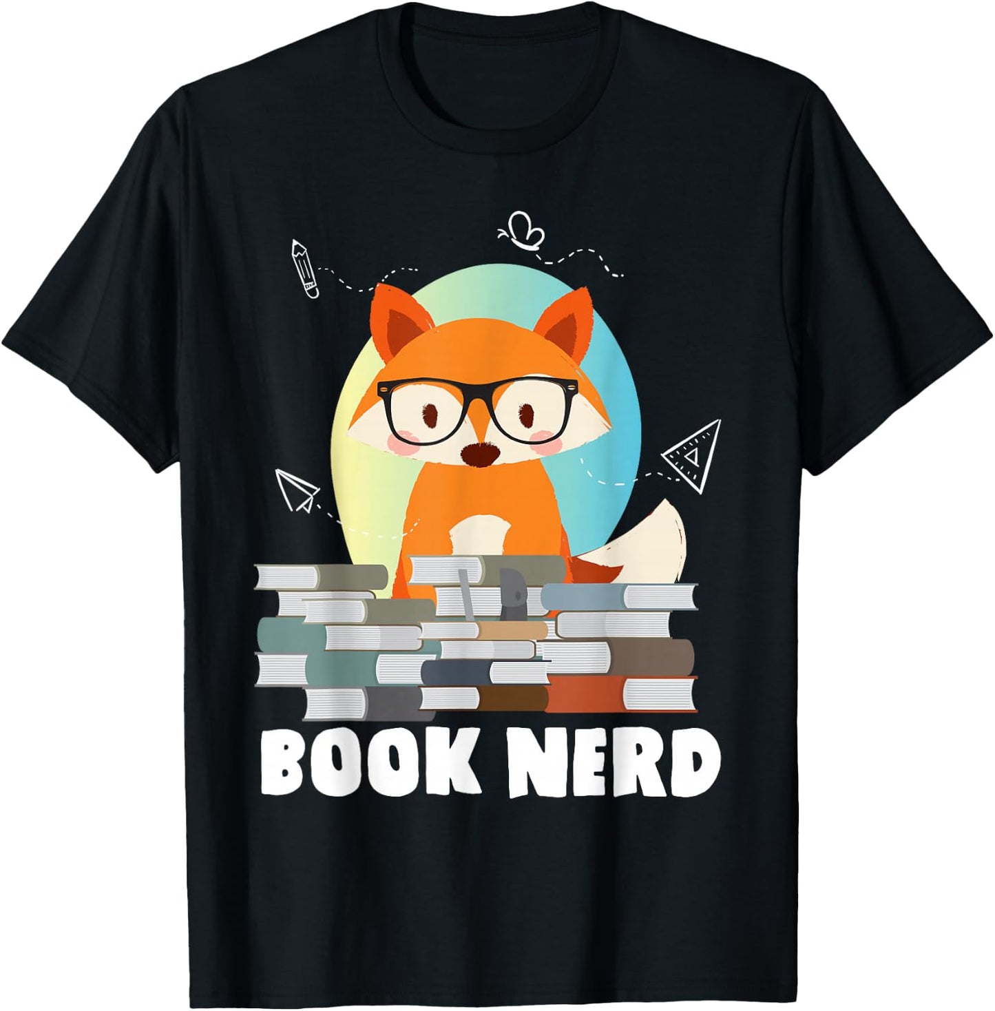 Bookworm Book Literature Novel Reading Rat T-Shirt - T-Shirt | Black