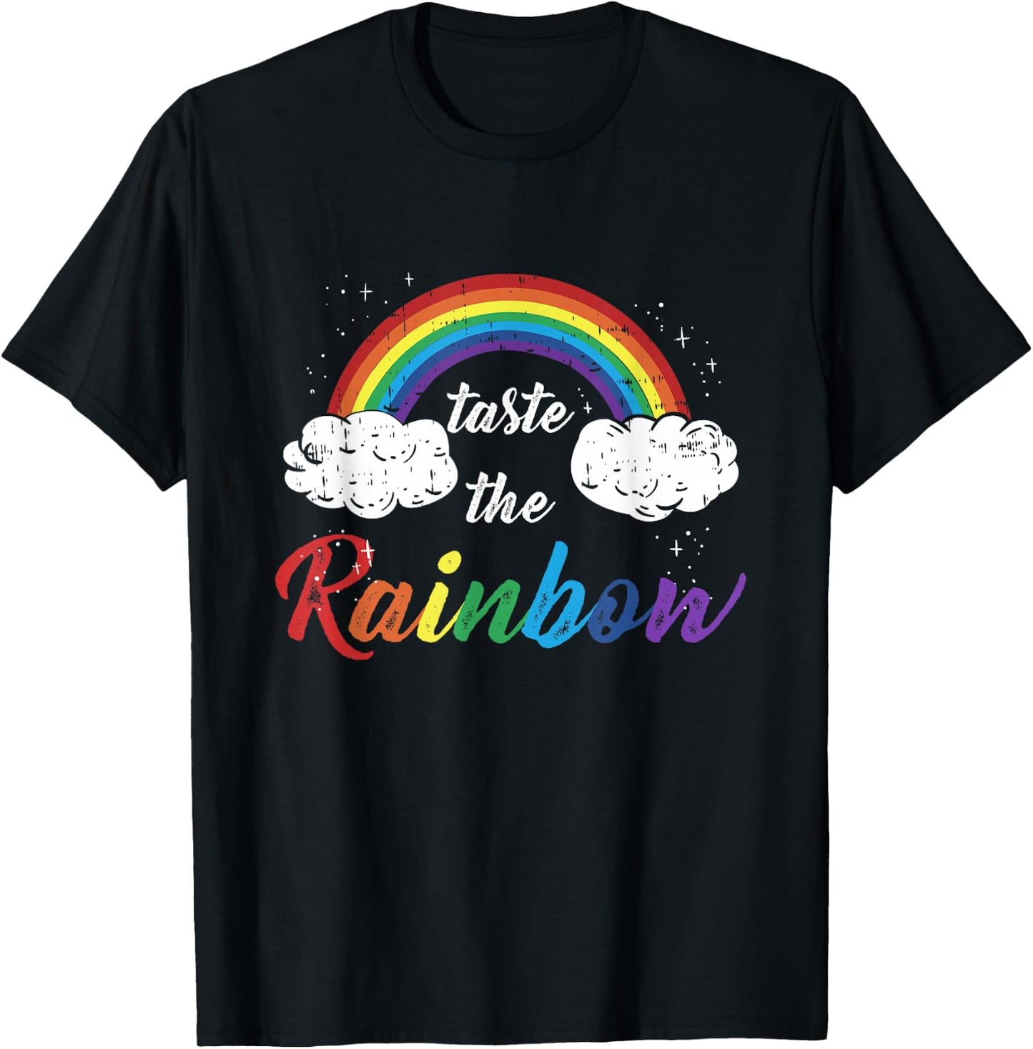 Taste The Rainbow Gay Lesbian Pride Trans Sexuality T-Shirt - T-Shirt | Black