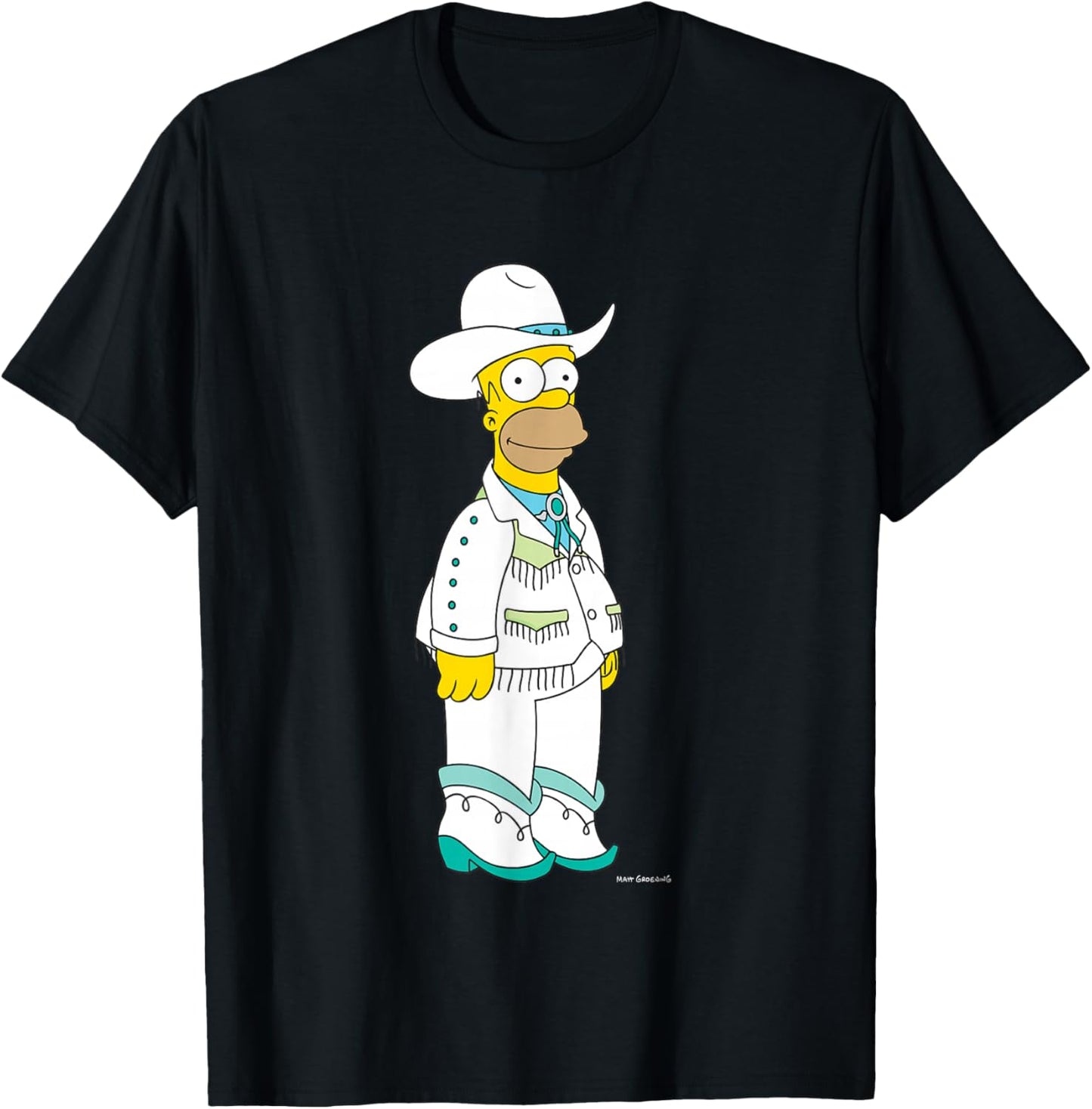 The Simpsons Country Star Homer Simpson T-Shirt - T-Shirt | Black