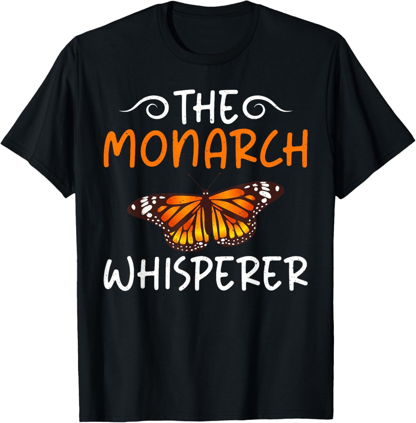 The Monarch Whisperer Butterfly T-Shirt - T-Shirt | Black