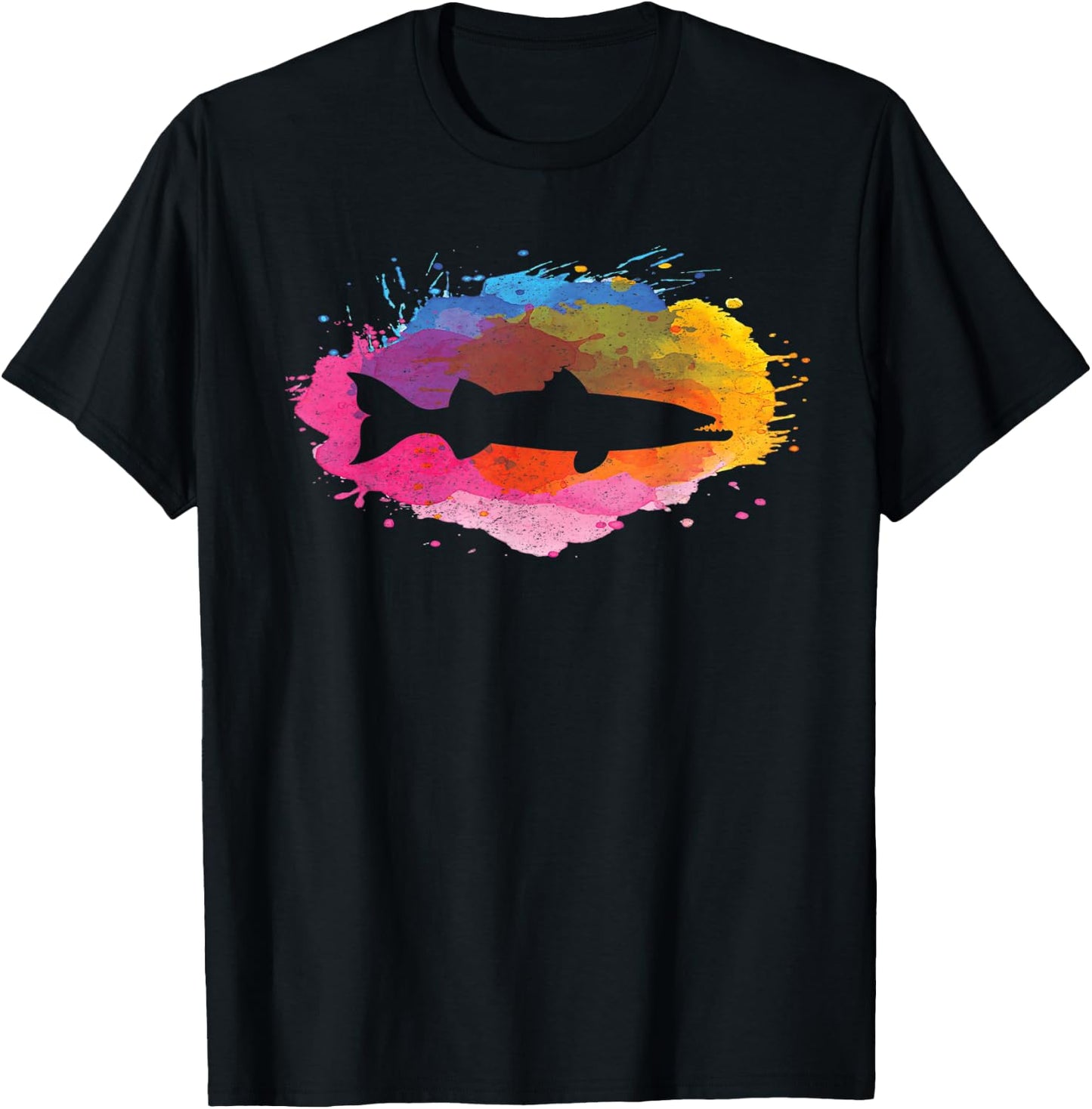 Barracuda Fishing Retro Vintage 80s Style Gift T-Shirt - T-Shirt | Black