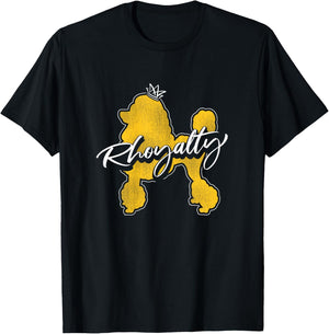 Stylish Rhoyalty Pretty Poodle T-Shirt - T-Shirt | Black