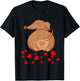 Dachshund Weenie Dog Lover Valentines Day T-Shirt - T-Shirt | Black