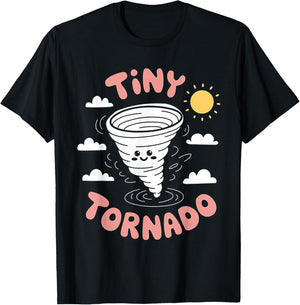 Cute Tiny Tornado for Messy Children And Toddlers Boy Girl T-Shirt - T-Shirt | Black