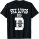 She Loves Big D - Distressed Dallas Denver Detroit Denmark T-Shirt - T-Shirt | Black