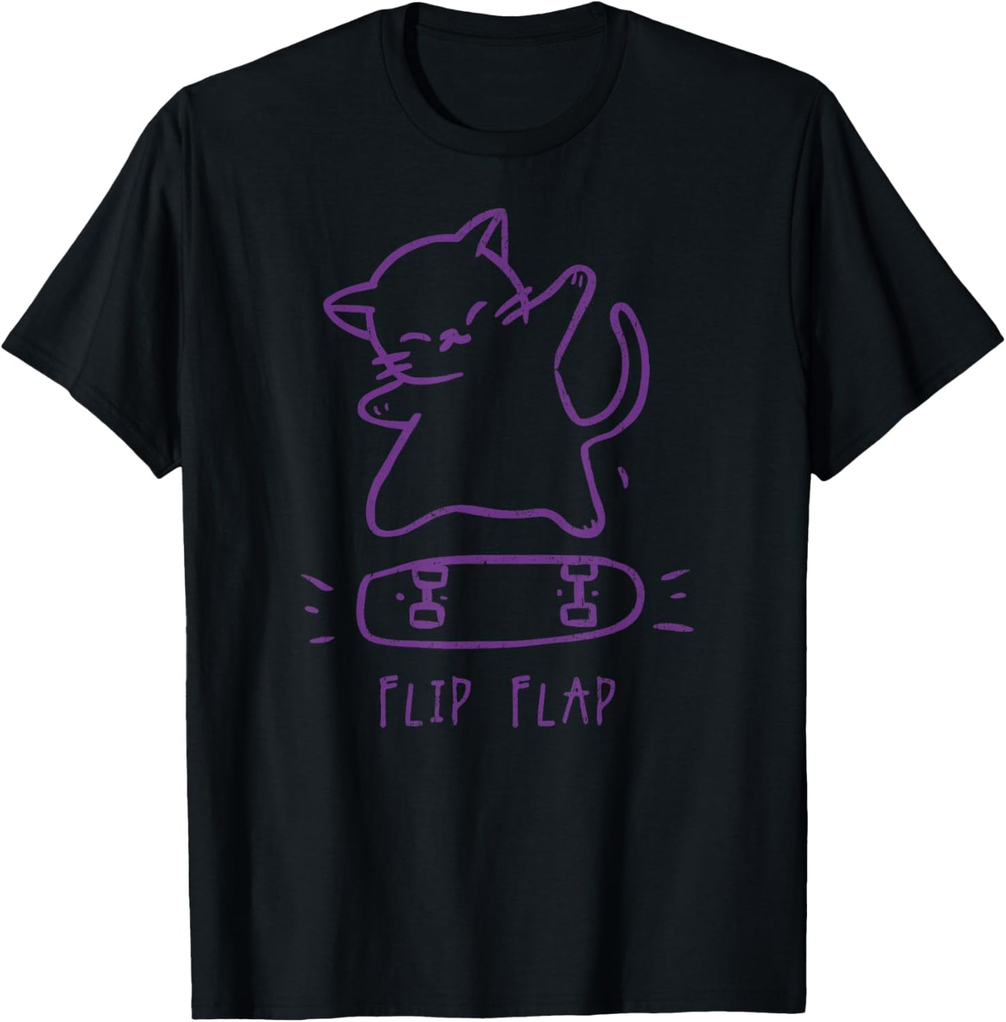 Cat Hip Hop Y2K Vintage Retro Hipster Edgy Streetwear Cat T-Shirt - T-Shirt | Black