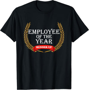Employee of the Year Runner Up Appreciation Award Gift T-Shirt - T-Shirt | Black