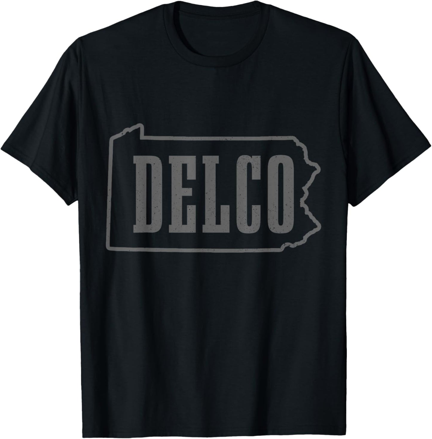 Delco Delaware County Card Pride Pennsylvania Vintage T-Shirt - T-Shirt | Black