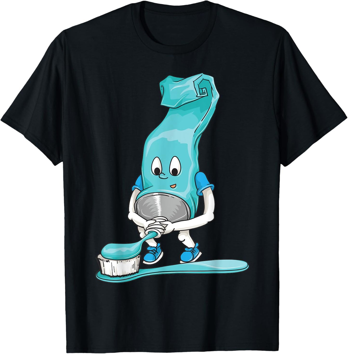 Funny Dirty Toothpaste | Cool Dental Hygienists Funny Gift T-Shirt - T-Shirt | Black