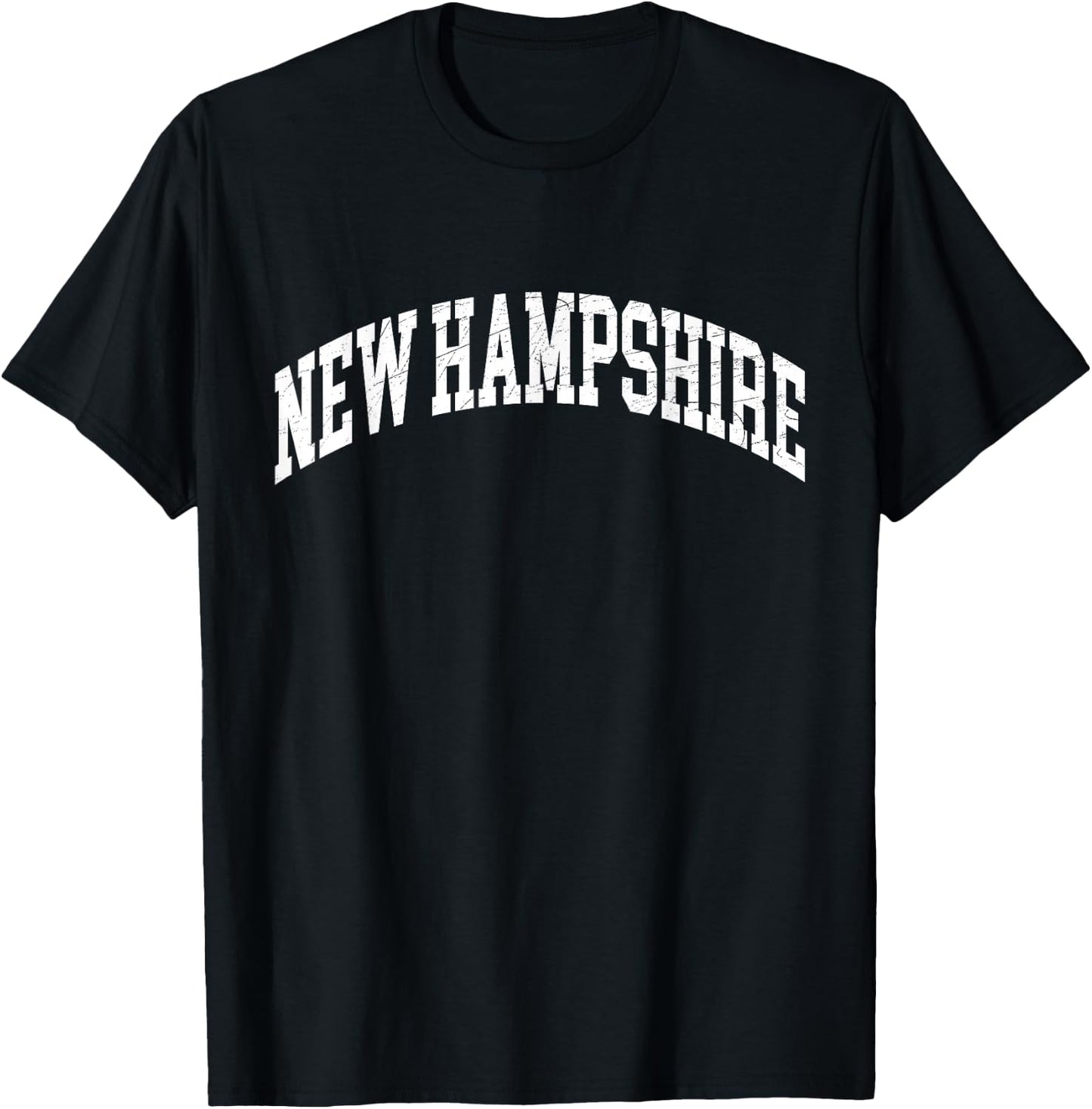New Hampshire - Worn Design Style - Classic T-Shirt - T-Shirt | Black