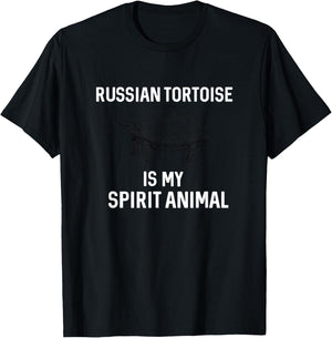 Tortoise - Russian Tortoise lovers Gift T-Shirt - T-Shirt | Black