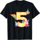 Peppa Pig Crew 5 Geburtstag T-Shirt - T-Shirt | Black