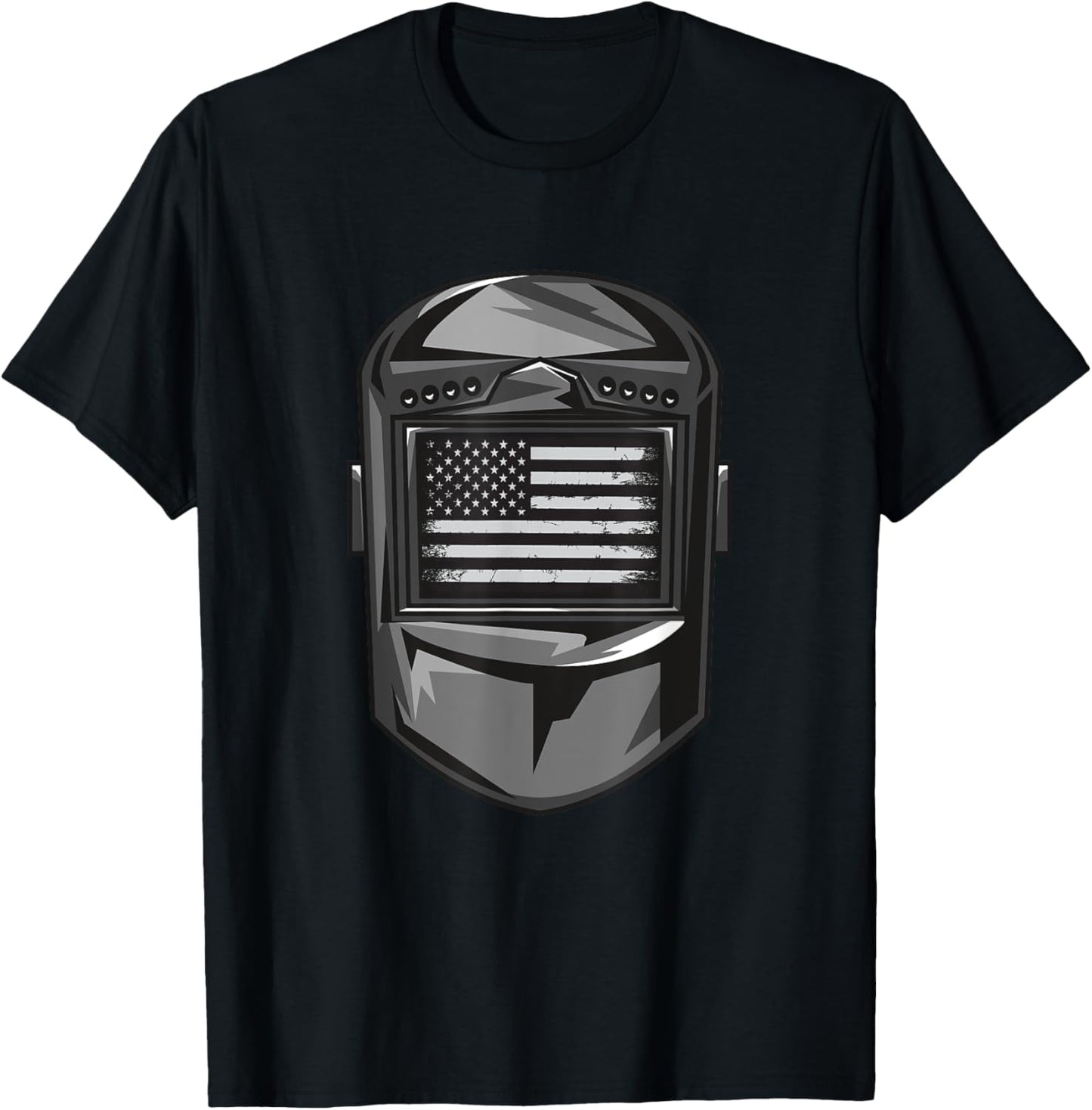 Welder American Flag T-Shirt - T-Shirt | Black