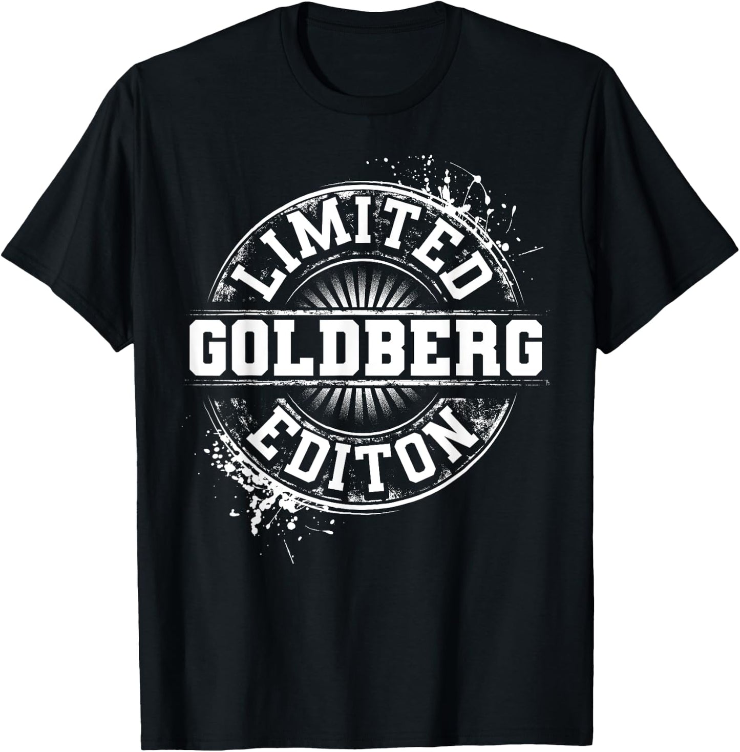 GOLDBERG Funny Surname Family Tree Birthday Reunion Gift T-Shirt - T-Shirt | Black
