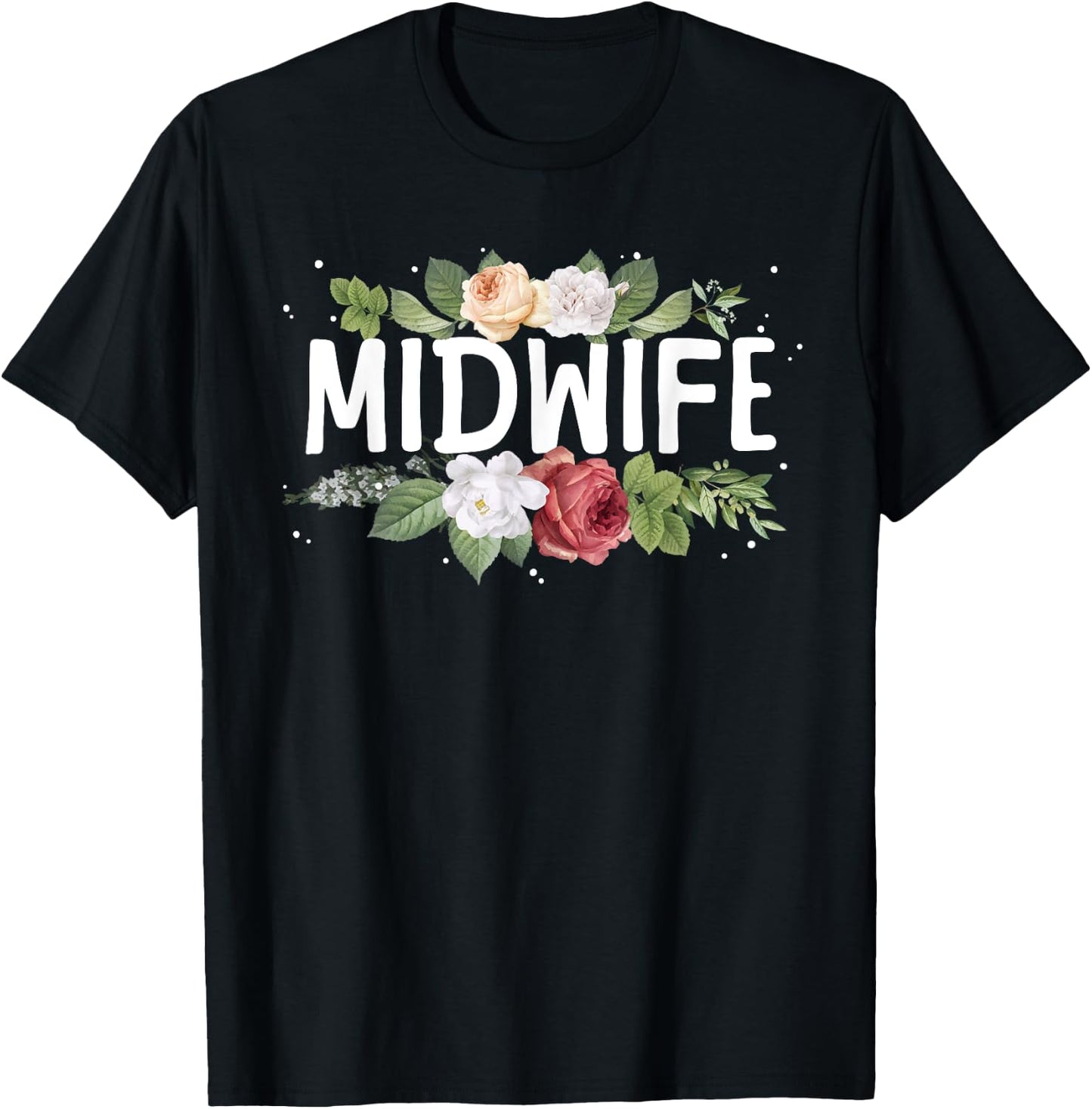 Midwife Art Midwifery Labor And Delivery Midwife T-Shirt - T-Shirt | Black