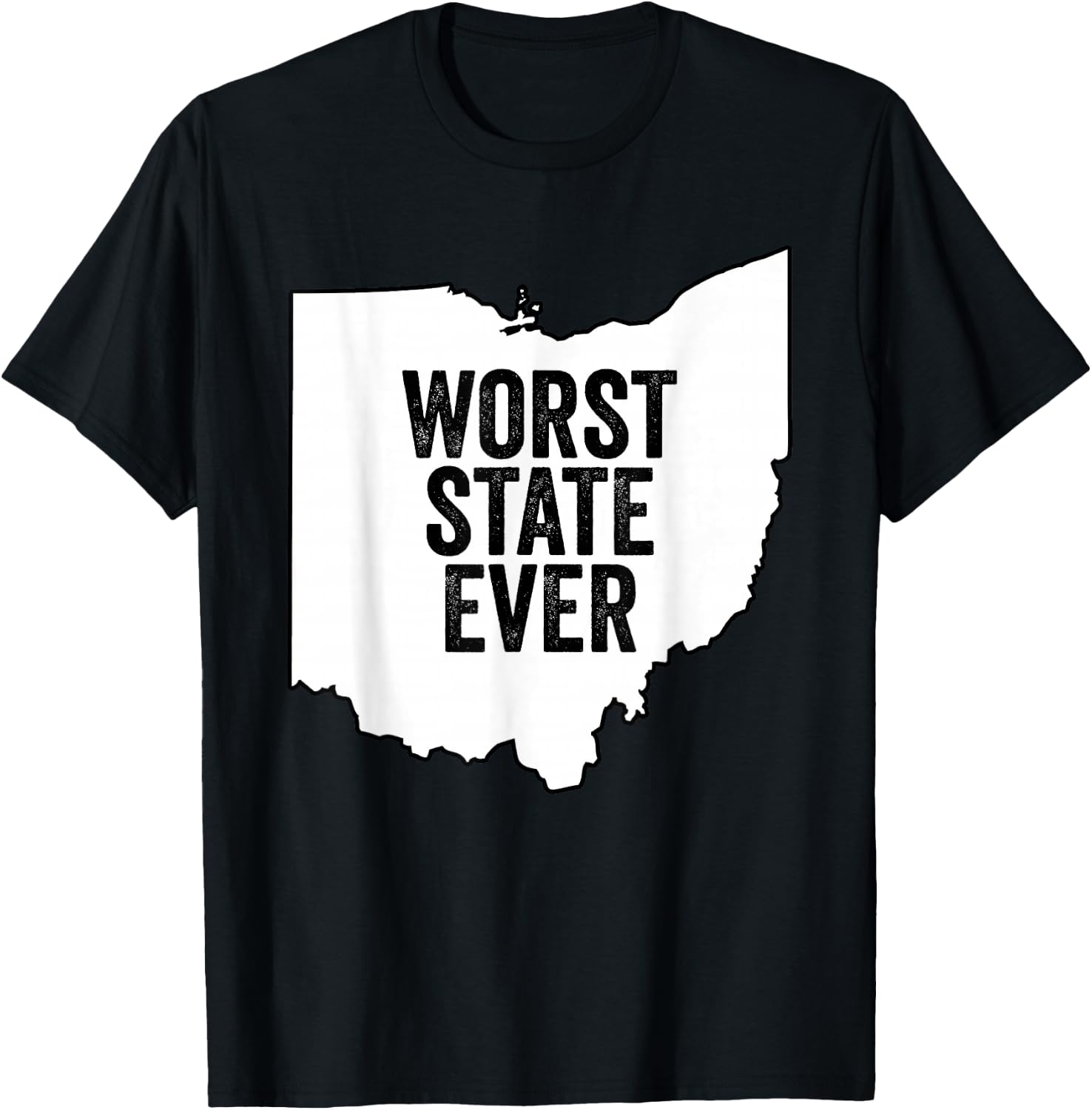 Worst State Ever Ohio T-Shirt - T-Shirt | Black