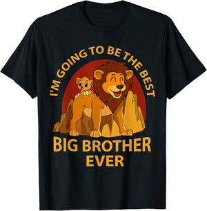 I will be the best big brother of all time for lions T-Shirt - T-Shirt | Black