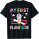 First Time Flying My First Airplane Ride Shirt Boys Girls T-Shirt - T-Shirt | Black