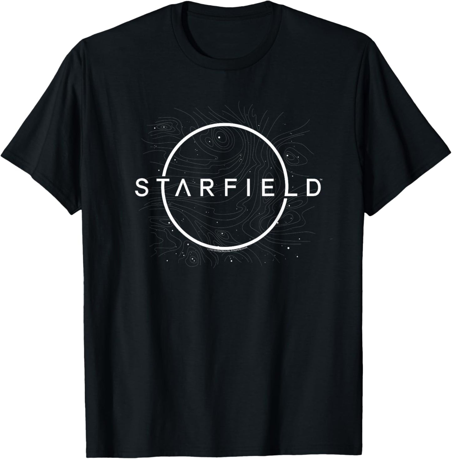 Starfield Planet Classic Logo Video Game T-Shirt - T-Shirt | Black