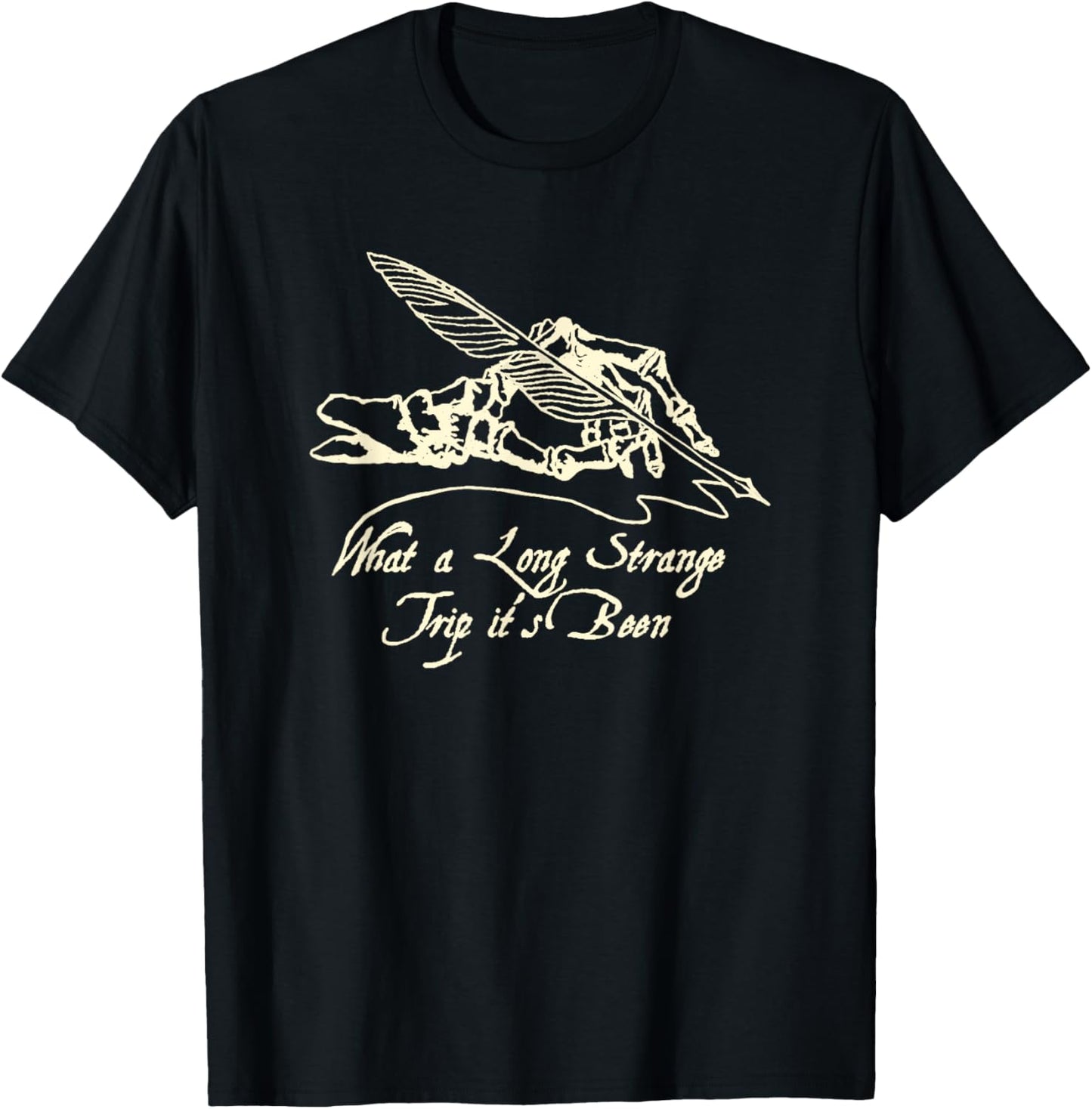 Grateful Dead Ice Nine Lyrics Strange Trip T-Shirt - T-Shirt | Black