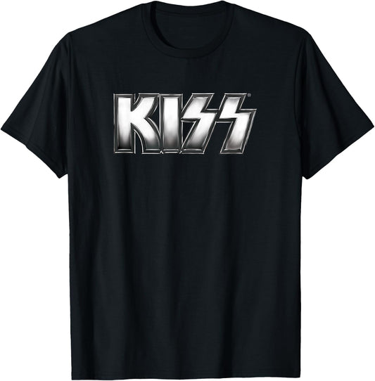 KISS - Metallic Logo T-Shirt - T-Shirt | Black