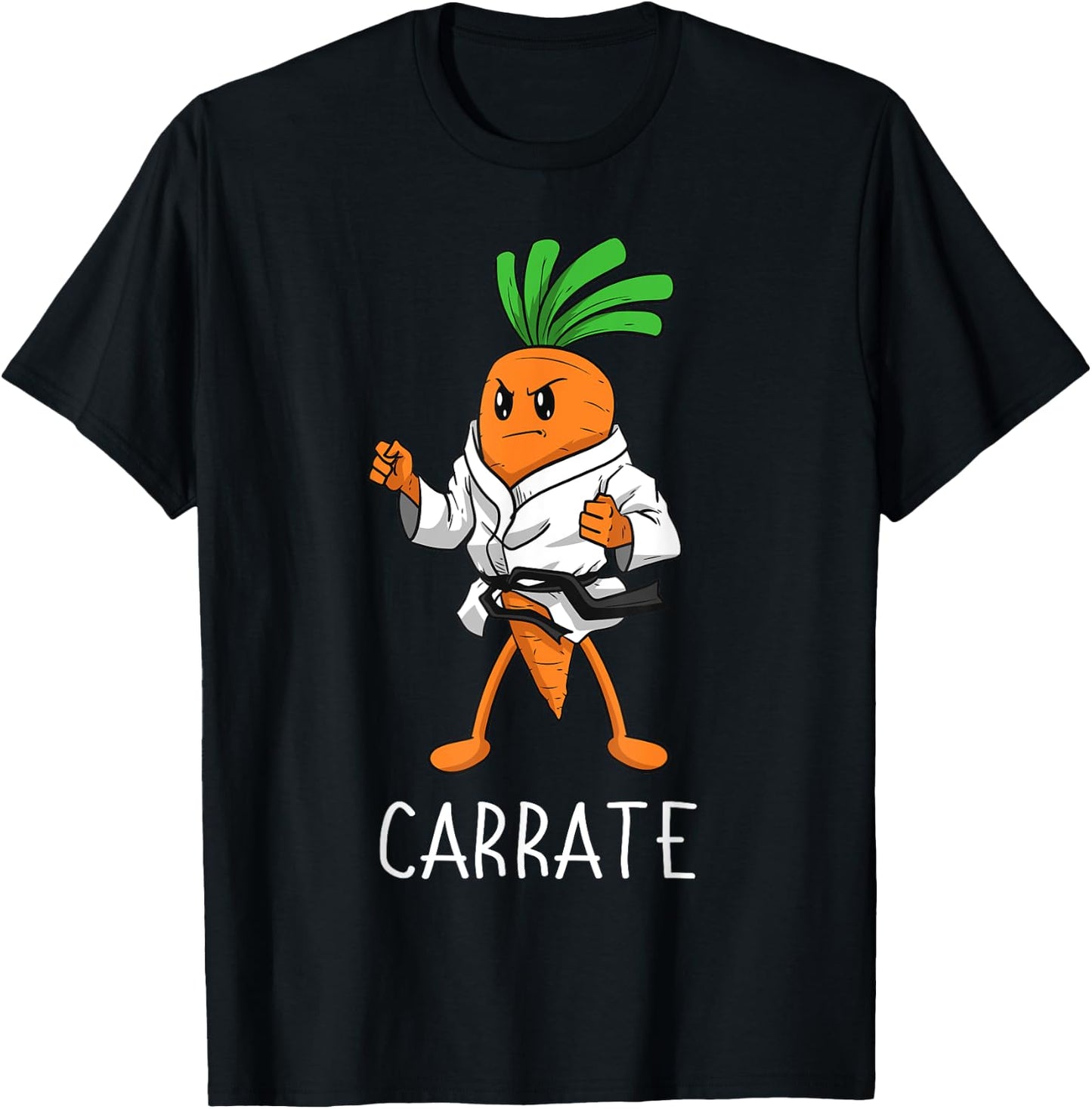 Carrate Karate Carrot Student Teacher Trainee Trainor Small T-Shirt - T-Shirt | Black